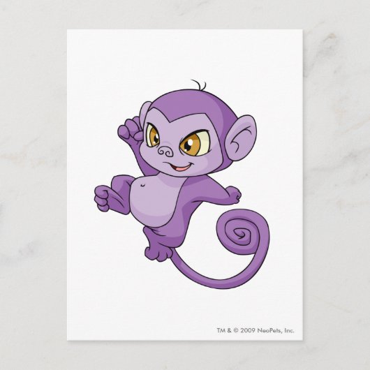Mynci Lila Postkarte (Vorderseite)