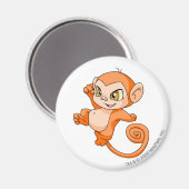 Mynci Orange Magnet (Vorderseite/Rückseite)