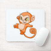 Mynci Orange Mousepad (Mit Mouse)
