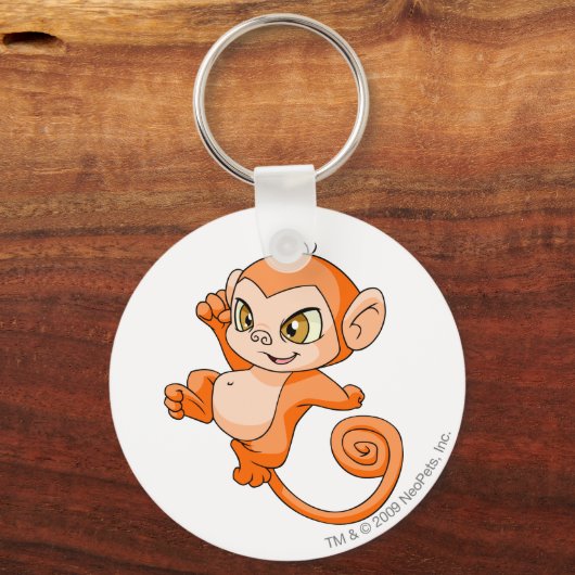 Mynci Orange Schlüsselanhänger (Vorderseite)