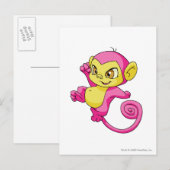 Mynci Pink Postkarte (Vorne/Hinten)