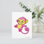 Mynci Pink Postkarte (Stehend Vorderseite)