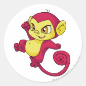 Mynci Red Runder Aufkleber (Vorderseite)