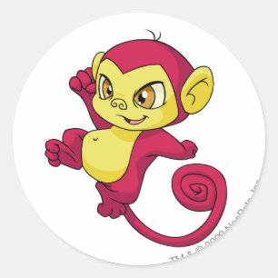 Mynci Red Runder Aufkleber