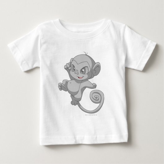 Mynci Silber Baby T-shirt (Vorderseite)