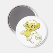 Mynci White Magnet (Vorderseite/Rückseite)