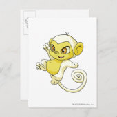 Mynci White Postkarte (Vorne/Hinten)