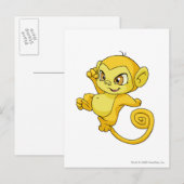 Mynci Yellow Postkarte (Vorne/Hinten)