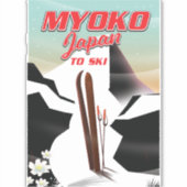 myoko japan ski poster aufkleber (Vorderseite)