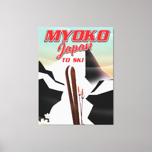 myoko japan ski poster leinwanddruck
