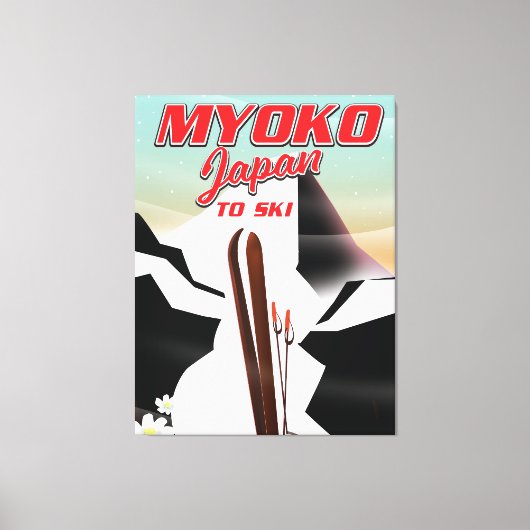 myoko japan ski poster leinwanddruck (Vorderseite)