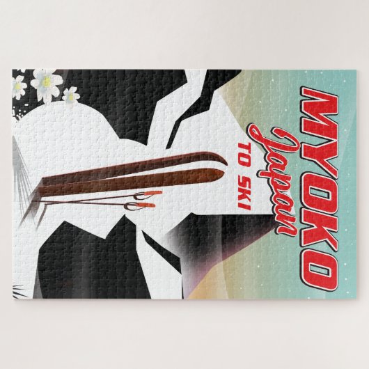 myoko japan ski poster puzzle (Horizontal)