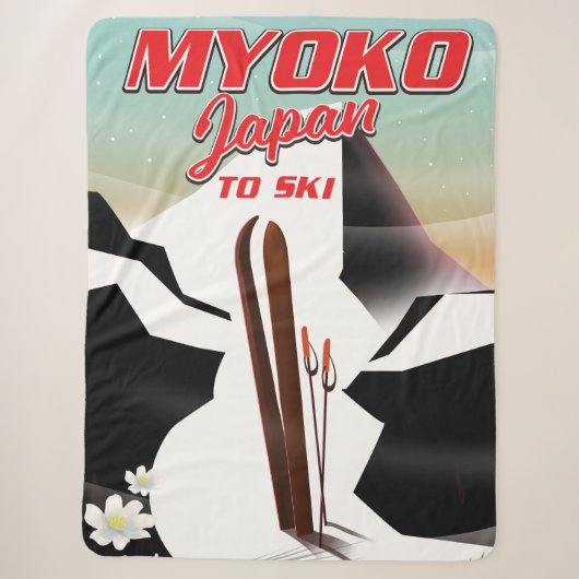 myoko japan ski poster sherpadecke (Vorderseite)