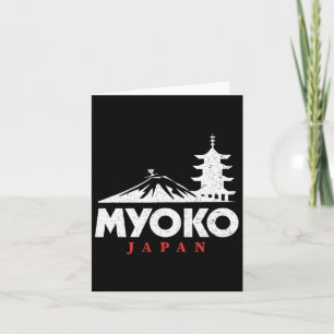 Myoko Japan Ski Resort Retro Skifahren Snowboarden Karte