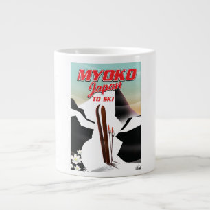 Myoko Japan Skiplakat Jumbo-Tasse