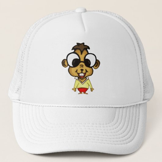 Myopic Chipmunk Hat Truckerkappe (Vorderseite)