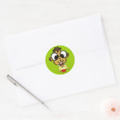 Myopic Chipmunk-Sticker Runder Aufkleber (Umschlag)
