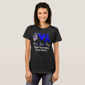 Myositis Neurocardiogenic Syncope MNS Peace Love H T-Shirt (Vorne ganz)