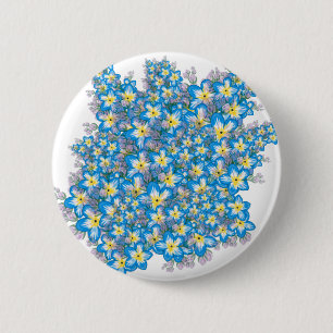MYOSOTIS vergessene-me-nots-Kunst Button