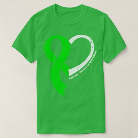 Myotonische Dystrophie Bewusstsein Hoffnung Liebe T-Shirt (Design vorne)