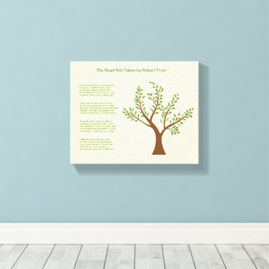 MyPoetTree - Der Weg, der nicht genommen wurde Leinwanddruck (Insitu (Holzboden))