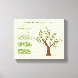 MyPoetTree - Der Weg, der nicht genommen wurde Leinwanddruck