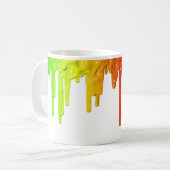 MyPride365 - Regenbogen-Farben-Tropfen-Tasse Kaffeetasse (Vorderseite Links)