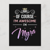 Myra Natürlich bin ich Phantastisch Postkarte (Vorderseite)