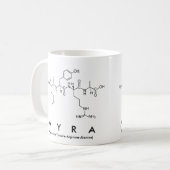 Myra Peptidname Tasse (Vorderseite Links)