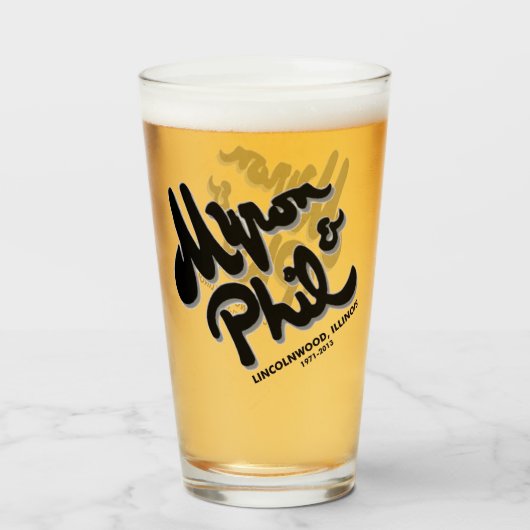 Myron and Phil's Steak House, Lincolnwood, IL Glas (Vorne (Gefüllt))