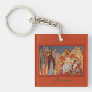 Myrrh Bearing Women l Orthodox Icon l Personalize, Schlüsselanhänger