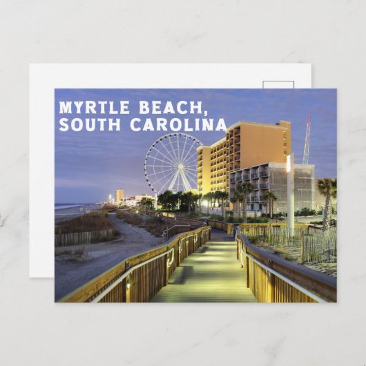 Myrte Strand, South Carolina Postcard Postkarte (Vorne/Hinten)