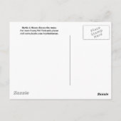 Myrtie & Moses Diskutieren Sie das Menü Postkarte (Rückseite)