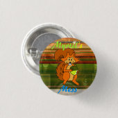 Myrtils Verwirrungs-Eichhörnchen-Logo Button (Vorne & Hinten)