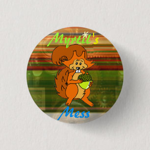 Myrtils Verwirrungs-Eichhörnchen-Logo Button
