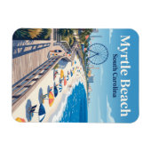 Myrtle Beach Boardwalk USA Magnet (Horizontal)