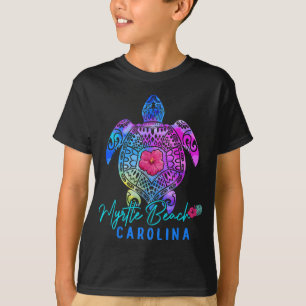 Myrtle Beach Carolina Gefärbte Krawatte Sea Turtle T-Shirt