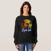 Myrtle Beach Carolina Sunset Beach Retro Premium Sweatshirt (Vorne ganz)