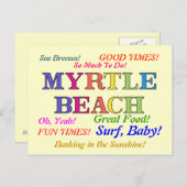 Myrtle Beach Colors Postkarte (Vorne/Hinten)