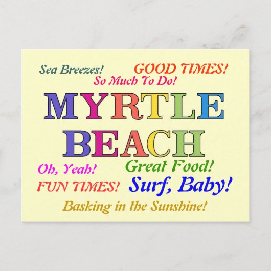 Myrtle Beach Colors Postkarte (Vorderseite)