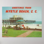 Myrtle Beach der 60er Jahre, SC Postcard Poster (Vorne)