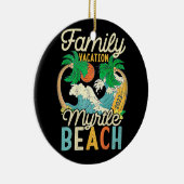 Myrtle Beach Family Vacation 2023 Matching Retro C Keramik Ornament (Rechts)