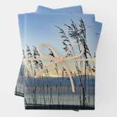 Myrtle Beach Grass Sunrise Foto Geschenkpapier Set (Beispiel)