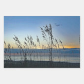 Myrtle Beach Grass Sunrise Foto Geschenkpapier Set (Vorderseite 3)