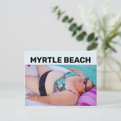 MYRTLE BEACH GROSSE BADEWÜRDE Postkarten (Stehend Vorderseite)