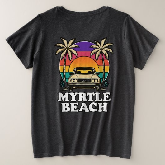 Myrtle Beach Große Größe T-Shirt (Design Rückseite)