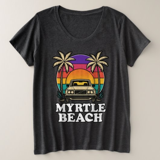 Myrtle Beach Große Größe T-Shirt (Design vorne)