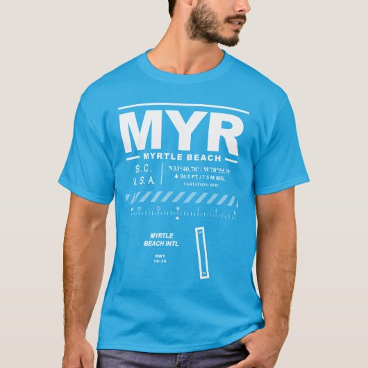 Myrtle Beach International Airport MYR T - Shirt (Vorderseite)