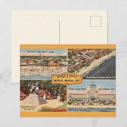Myrtle Beach Landschaftlich Gruß Postkarte (Vorne/Hinten)
