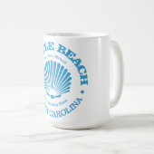 Myrtle Beach (Muschel) Kaffeetasse (VorderseiteRechts)